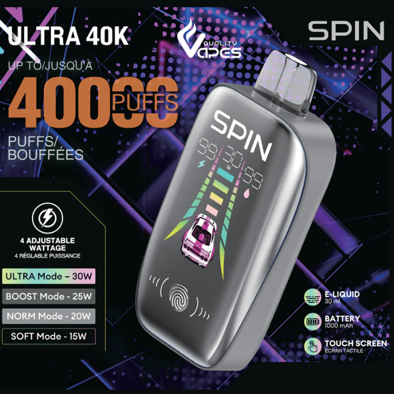 Spin Ultra 40k disposable vape in Canada