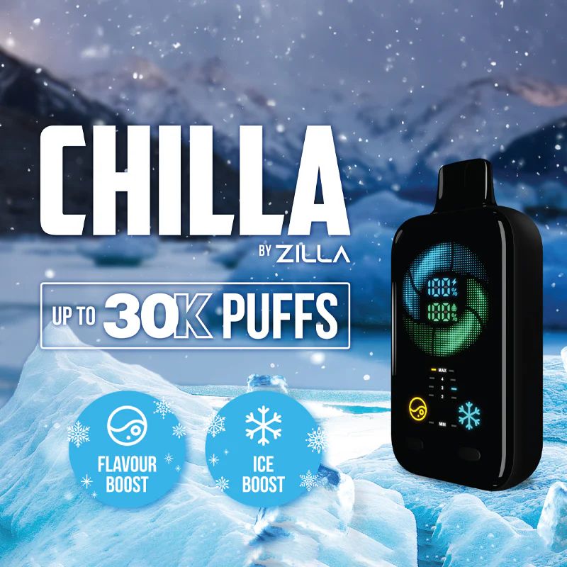 Chilla by Zilla 30k disposable vape in Manitoba