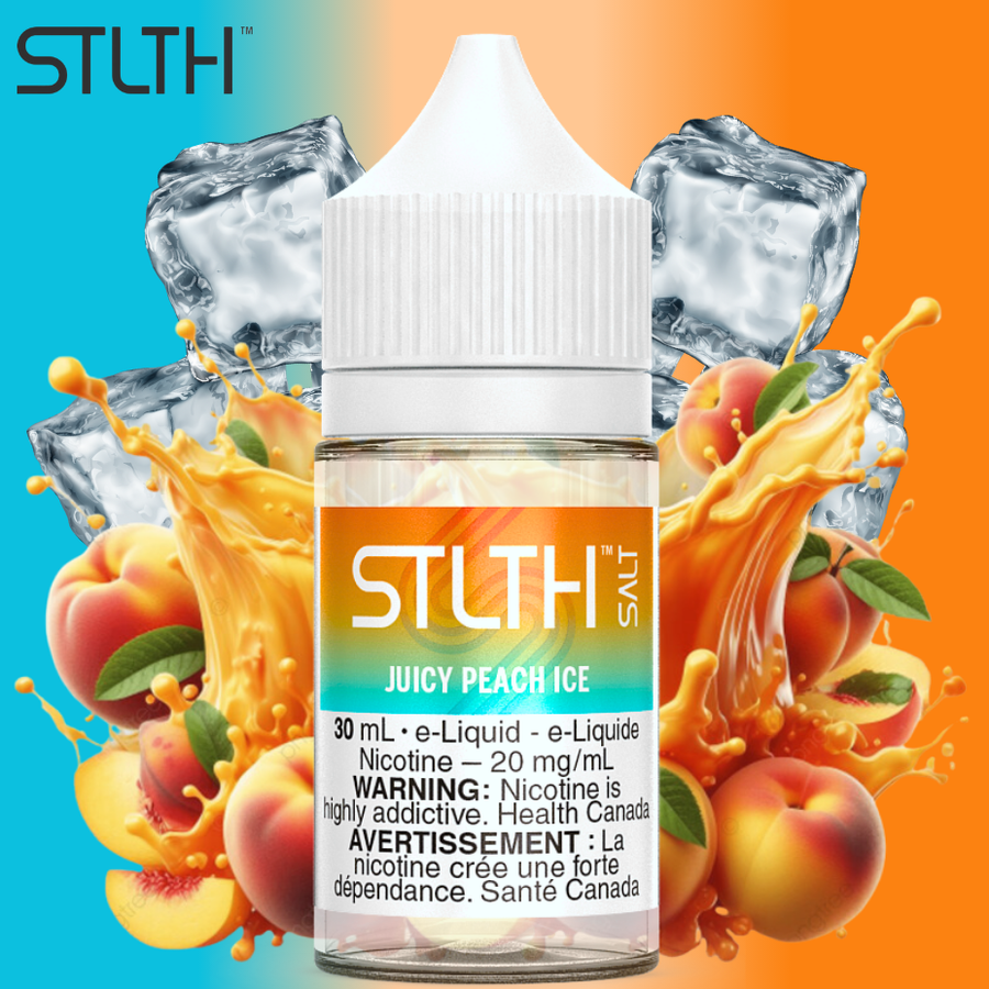 STLTH Salt - Juicy Peach Ice at  Morden Vape SuperStore and Cannabis Dispensary in Manitoba, Canada
