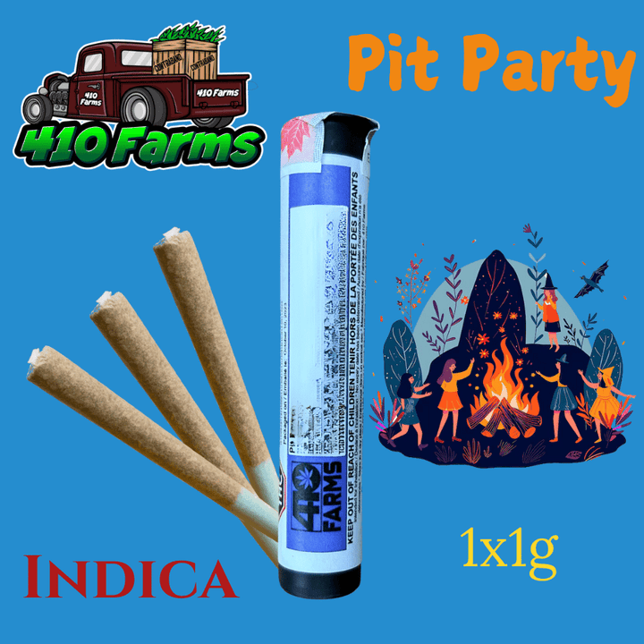 410 Farms Pit Party Indica Pre-roll-1x1g Morden Vape SuperStore and Cannabis Manitoba Canada