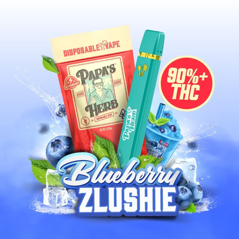 Papa's Herb Blueberry Zlshie Liquid Diamond Disposable-0.95g