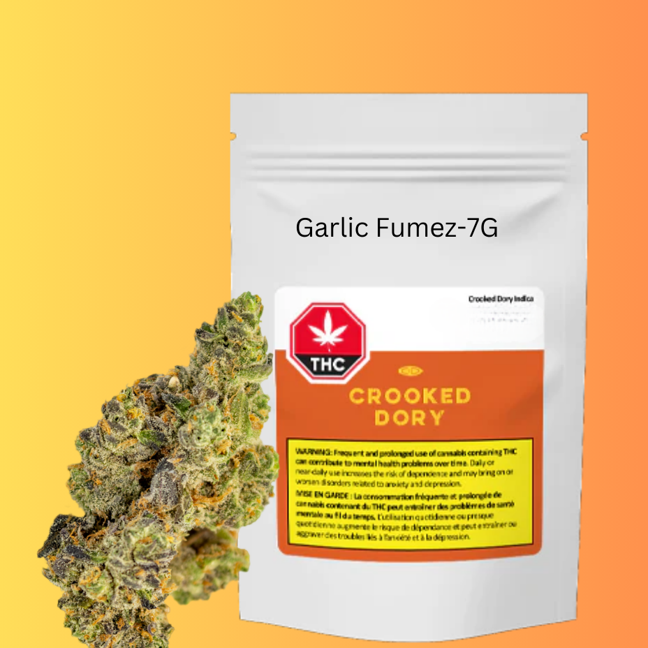 Crooked Dory Garlic Fumez Sativa Flower-7g