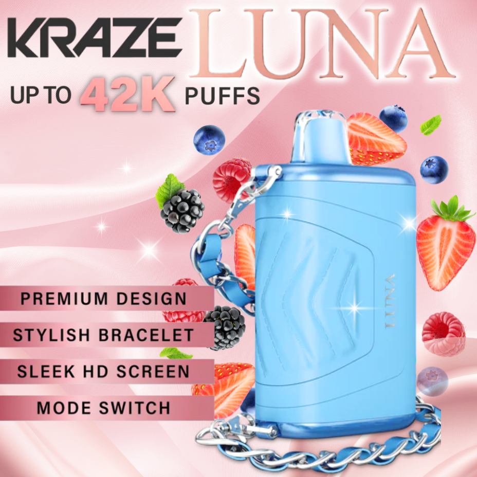 Kraze Luna 42k Disposable Vape in Manitoba at Morden Vape SuperStore & Cannabis Dispensary