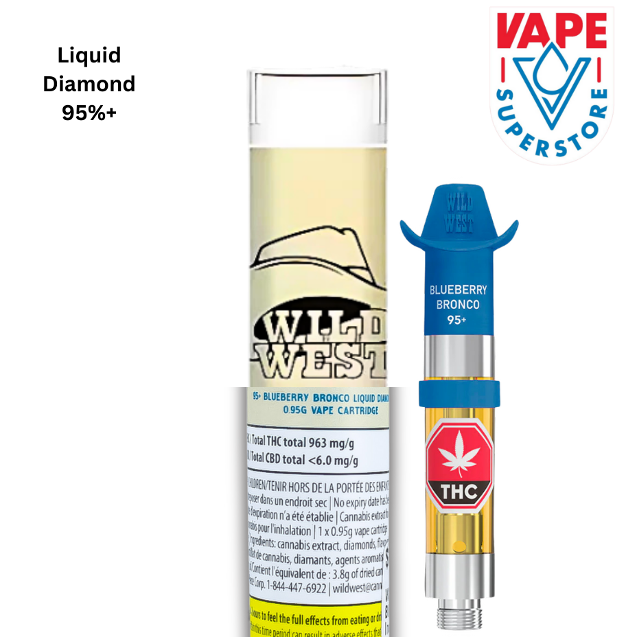 Wild West Blueberry Bronco Liquid Diamond Cartridge-0.95g