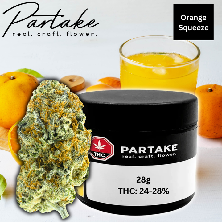 Partake Orange Squeeze Sativa Flower-28g