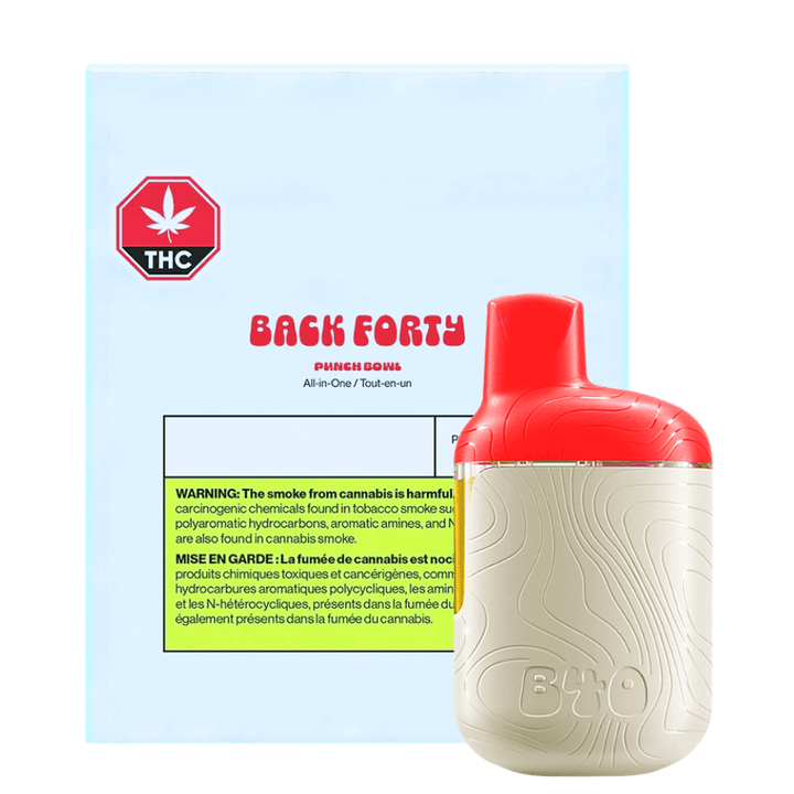 Back Forty Punch Bowl Sativa Disposable-0.95g 0.95g Morden Vape SuperStore and Cannabis Manitoba Canada