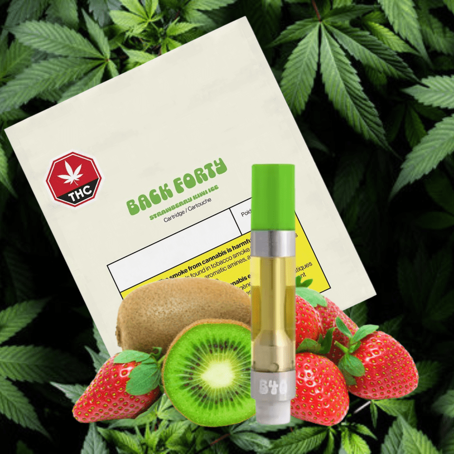 Back Forty Strawberry Kiwi 510 Cartridge-1g 1g Morden Vape SuperStore and Cannabis Manitoba Canada