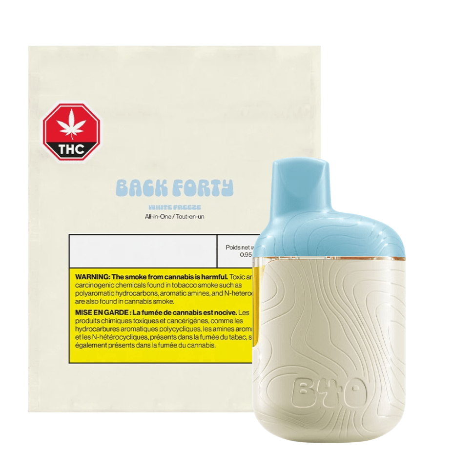 Back Forty White Freeze Sativa Disposable-0.95g 0.95g Morden Vape SuperStore and Cannabis Manitoba Canada