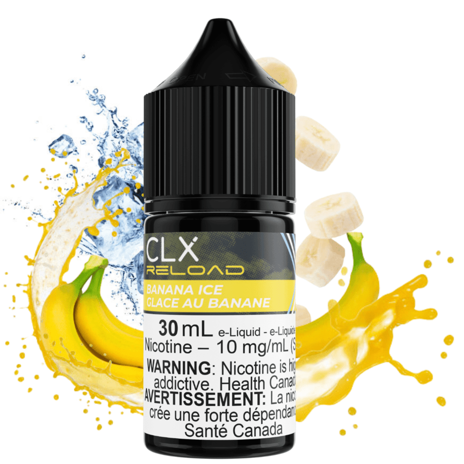 Banana Ice Salt by CLX Reload E-Liquid 30mL / 10mg Morden Vape SuperStore and Cannabis Manitoba Canada