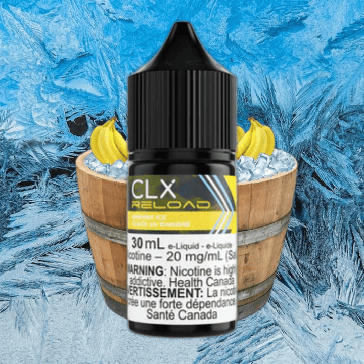 Banana Ice Salt by CLX Reload E-Liquid Morden Vape SuperStore and Cannabis Manitoba Canada