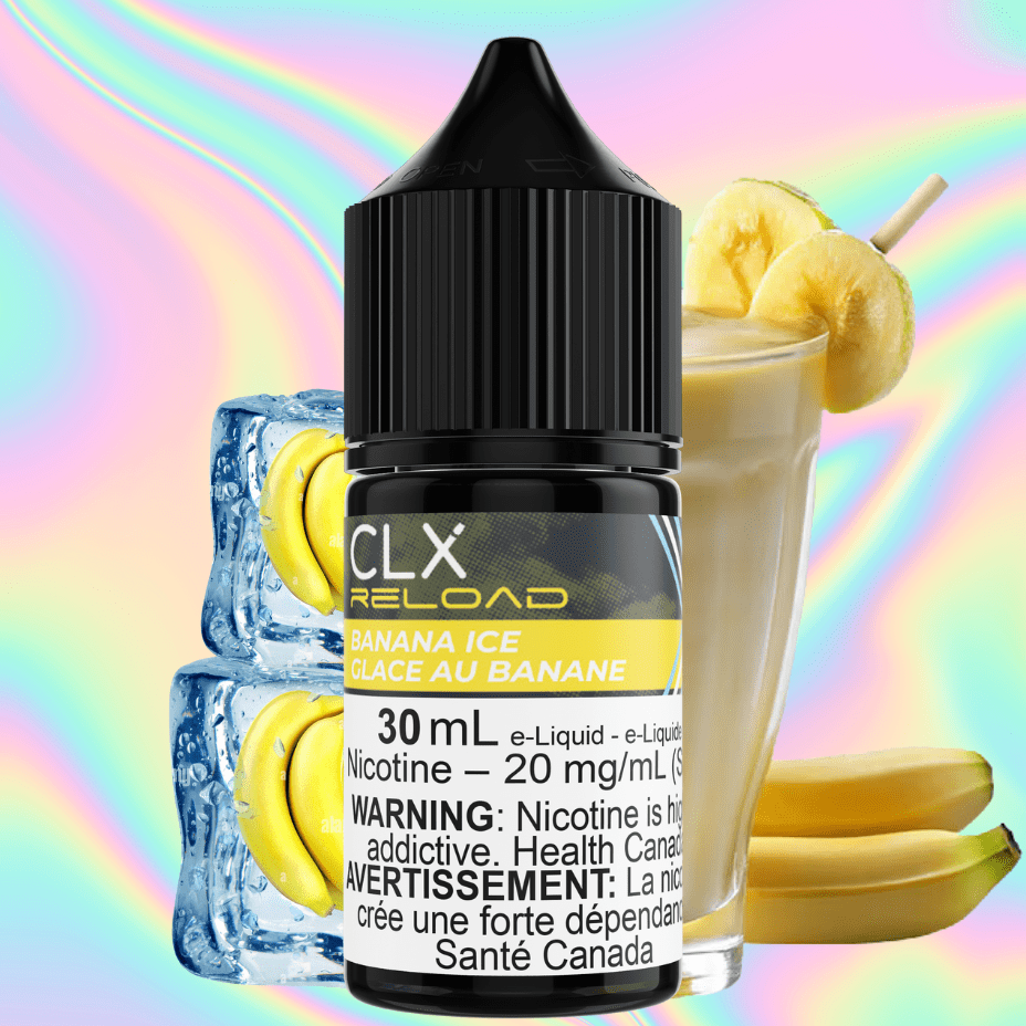 Banana Ice Salt by CLX Reload E-Liquid Morden Vape SuperStore and Cannabis Manitoba Canada