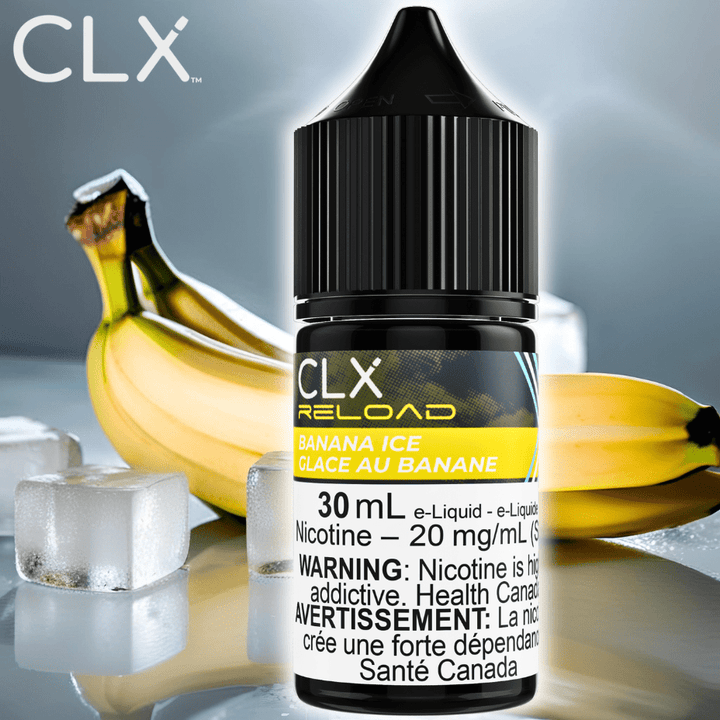 Banana Ice Salt by CLX Reload E-Liquid Morden Vape SuperStore and Cannabis Manitoba Canada