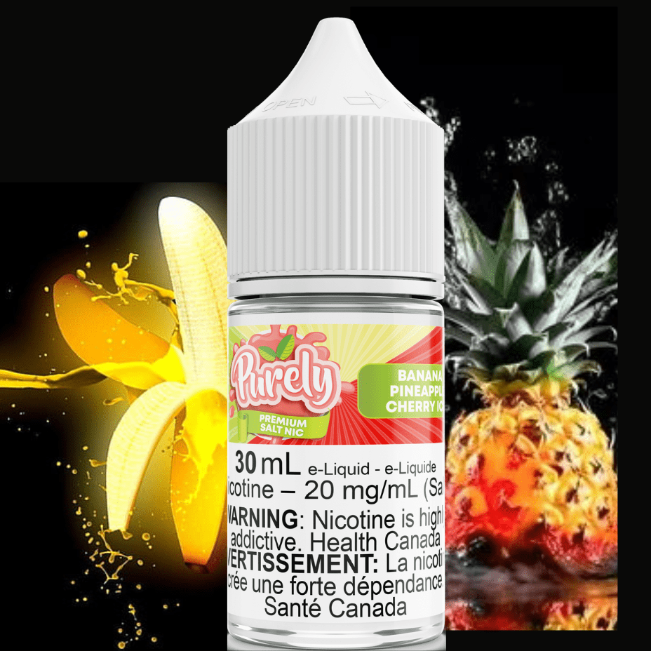 Banana Pineapple Cherry Ice Salt Nic by Purely E-Liquid 30ml / 12mg Morden Vape SuperStore and Cannabis Manitoba Canada