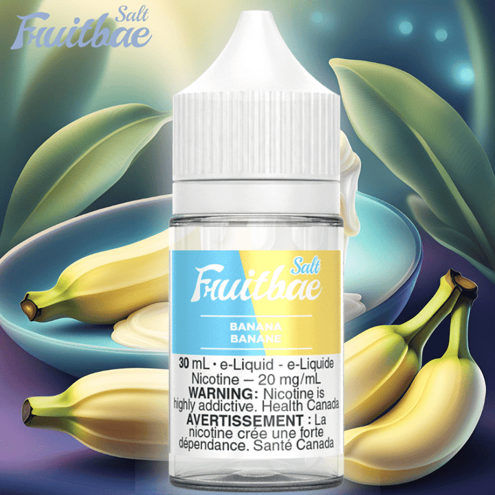 Banana Salt by Fruitbae E-Liquid Morden Vape SuperStore and Cannabis Manitoba Canada