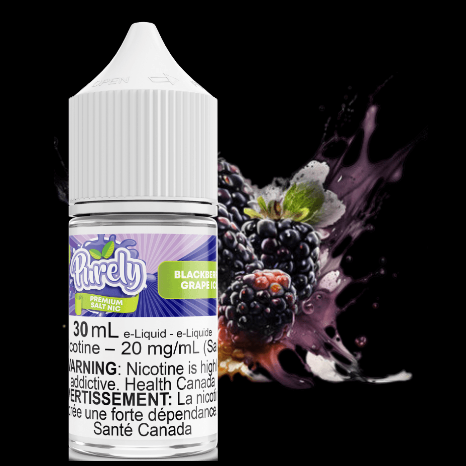 Blackberry Grape Ice Salt Nic by Purely E-Liquid 30ml / 12mg Morden Vape SuperStore and Cannabis Manitoba Canada