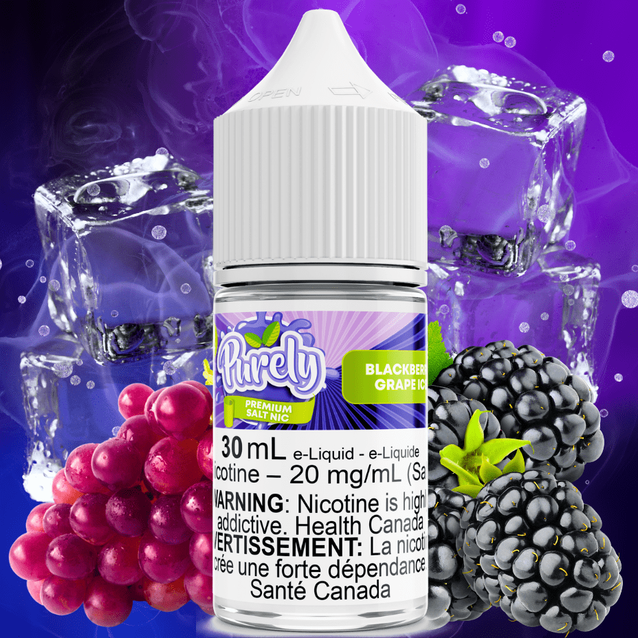 Blackberry Grape Ice Salt Nic by Purely E-Liquid Morden Vape SuperStore and Cannabis Manitoba Canada