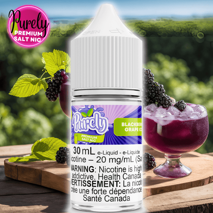 Blackberry Grape Ice Salt Nic by Purely E-Liquid Morden Vape SuperStore and Cannabis Manitoba Canada