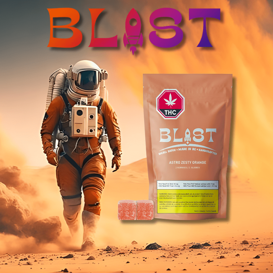 Blast Astro Zesty Orange Gummies-2pkg Morden Vape SuperStore and Cannabis Manitoba Canada