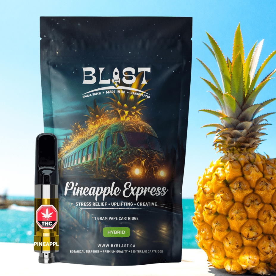 BLAST Pineapple Express Hybrid 510 Cartridge-1g 1g Morden Vape SuperStore and Cannabis Manitoba Canada