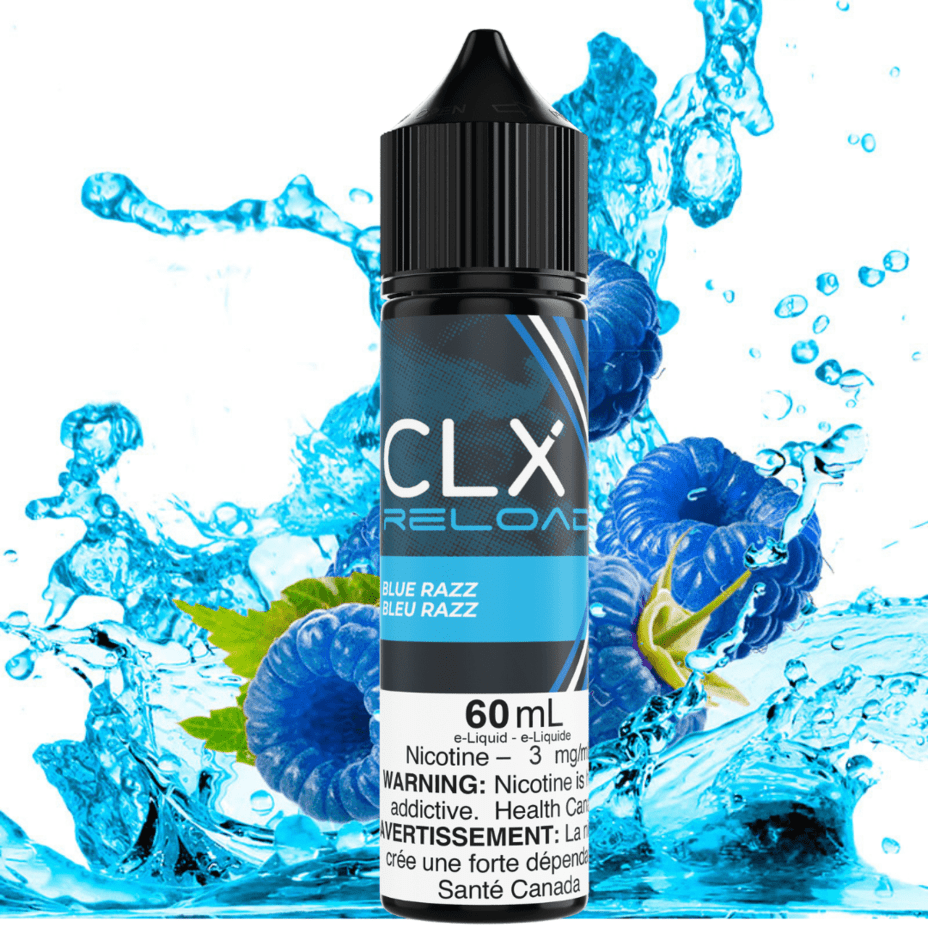 Blue Razz by CLX Reload E-liquid 3mg Morden Vape SuperStore and Cannabis Manitoba Canada