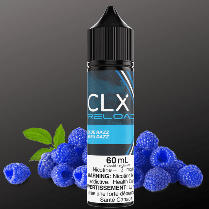 Blue Razz by CLX Reload E-liquid Morden Vape SuperStore and Cannabis Manitoba Canada