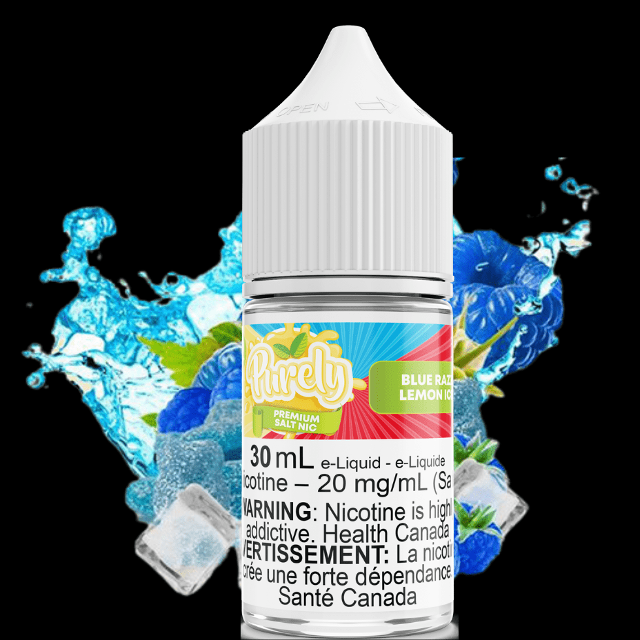 Blue Razz Lemon Ice Salt Nic by Purely E-Liquid 30ml / 12mg Morden Vape SuperStore and Cannabis Manitoba Canada