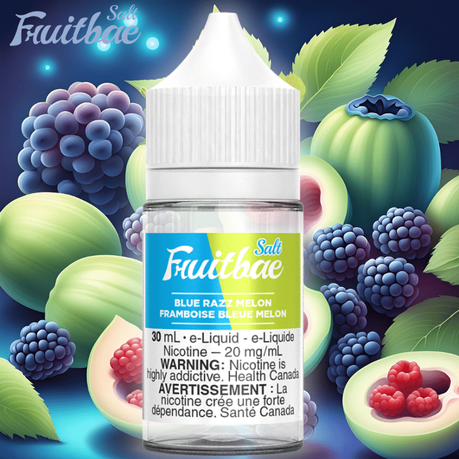 Blue Razz Melon Salt by Fruitbae E-liquid Morden Vape SuperStore and Cannabis Manitoba Canada