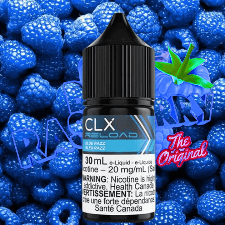 Blue Razz Salt by CLX Reload E-Liquid Morden Vape SuperStore and Cannabis Manitoba Canada