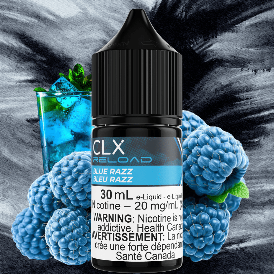 Blue Razz Salt by CLX Reload E-Liquid Morden Vape SuperStore and Cannabis Manitoba Canada