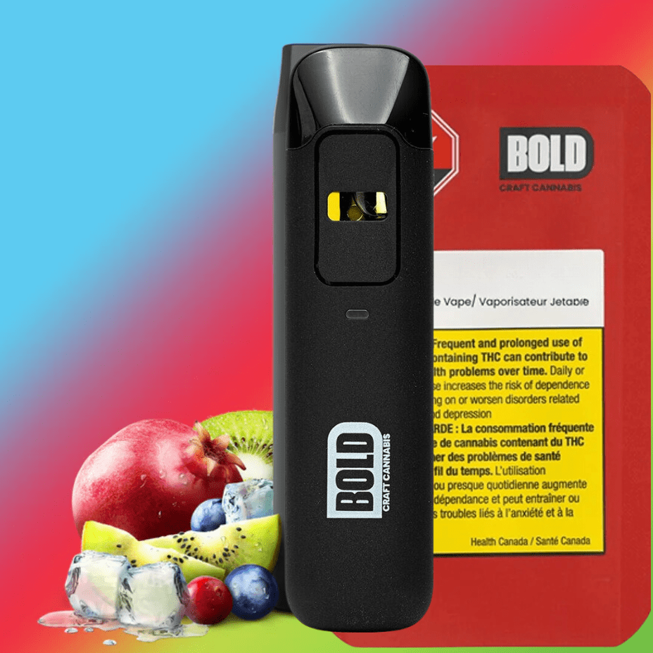 Bold Kiwi Berry Twist Sativa Disposable Vape-1g 1g Morden Vape SuperStore and Cannabis Manitoba Canada