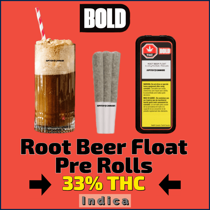 Bold Root Beer Float Pre-rolls 3x0.5G 3x0.5g Morden Vape SuperStore and Cannabis Manitoba Canada