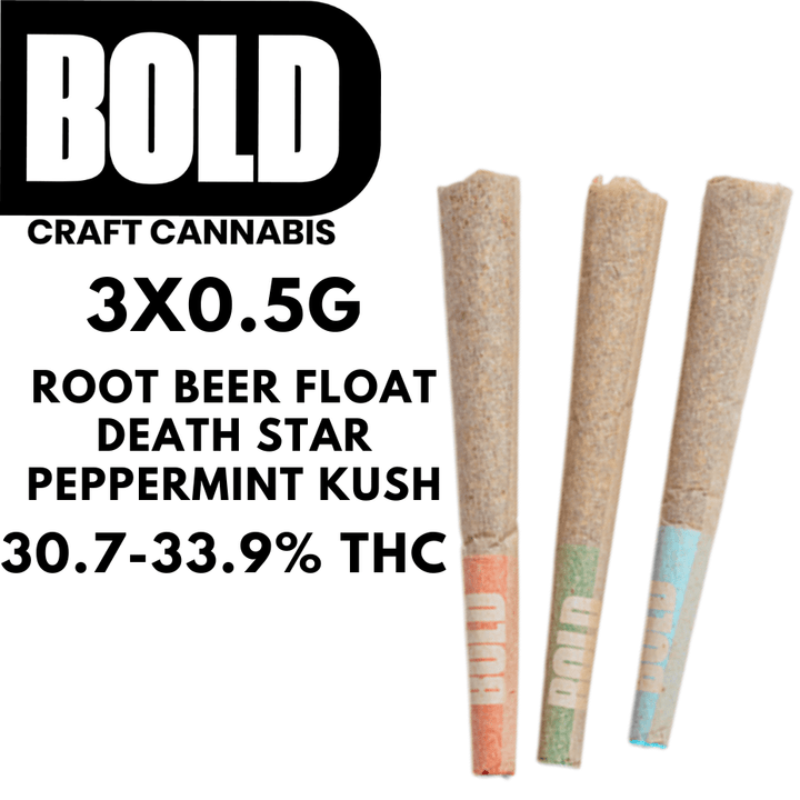 Bold Sampler Pack Craft Indica Pre-Rolls-3x0.5g 3x0.5g Morden Vape SuperStore and Cannabis Manitoba Canada