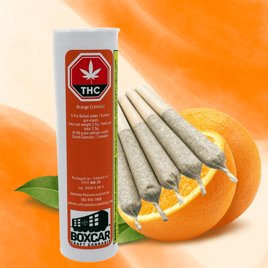 Boxcar Orange Creamsicle Sativa Pre-rolls 5x0.5g 5x0.5g Morden Vape SuperStore and Cannabis Manitoba Canada