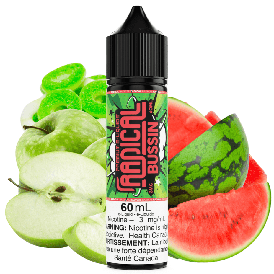 Bussin by Radical E-liquid 60ml / 3mg Morden Vape SuperStore and Cannabis Manitoba Canada