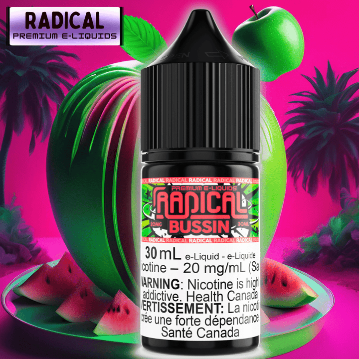 Bussin Salt Nic by Radical E-liquid Morden Vape SuperStore and Cannabis Manitoba Canada