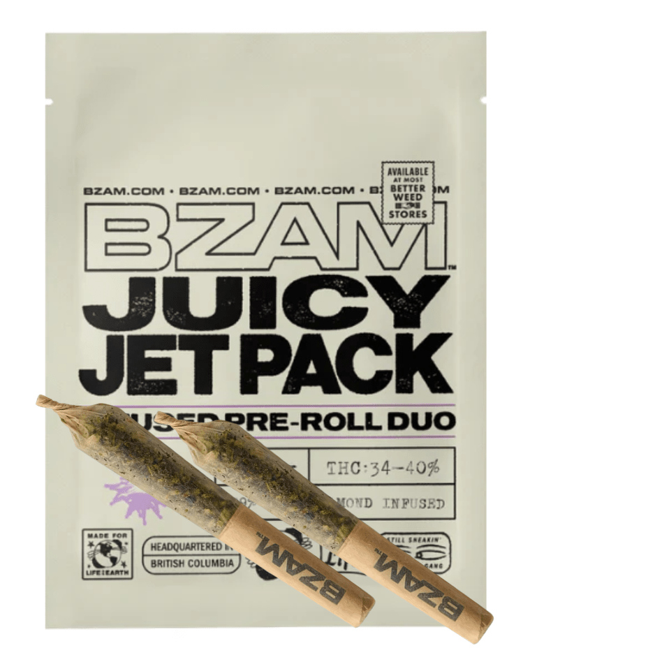 Bzam Juicy Jet Pack Pre-Rolls-4x0.5g 4x0.5g Morden Vape SuperStore and Cannabis Manitoba Canada