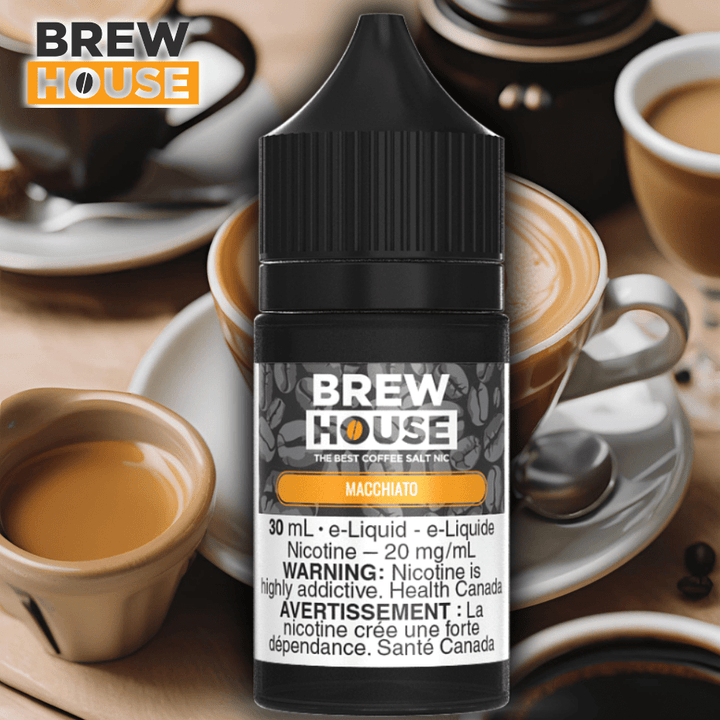 Caramello Macchiato Salt by Brew House E-Liquid Morden Vape SuperStore and Cannabis Manitoba Canada