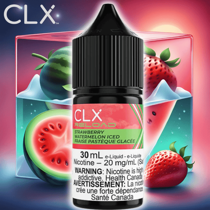 CLX Reload Salts-Strawberry Watermelon Iced Morden Vape SuperStore and Cannabis Manitoba Canada