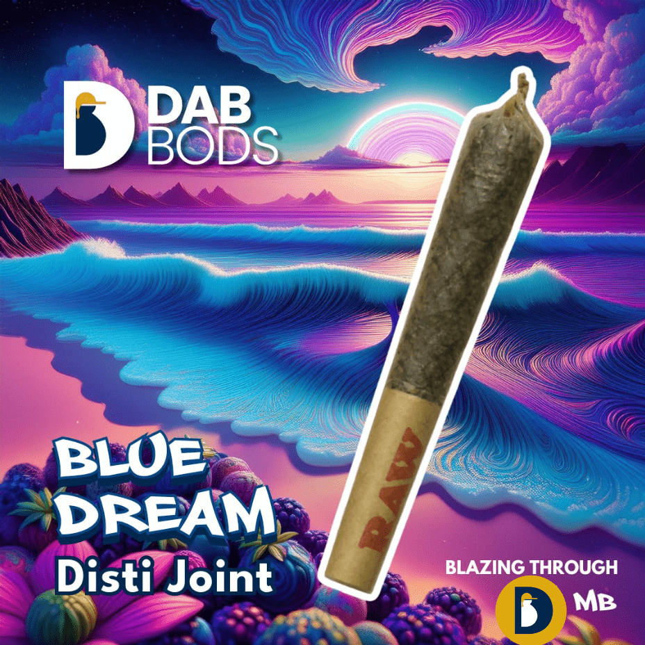 Dab Bods Blue Dream Disti Joint Pre-roll-1x0.7g 1x0.7g Morden Vape SuperStore and Cannabis Manitoba Canada