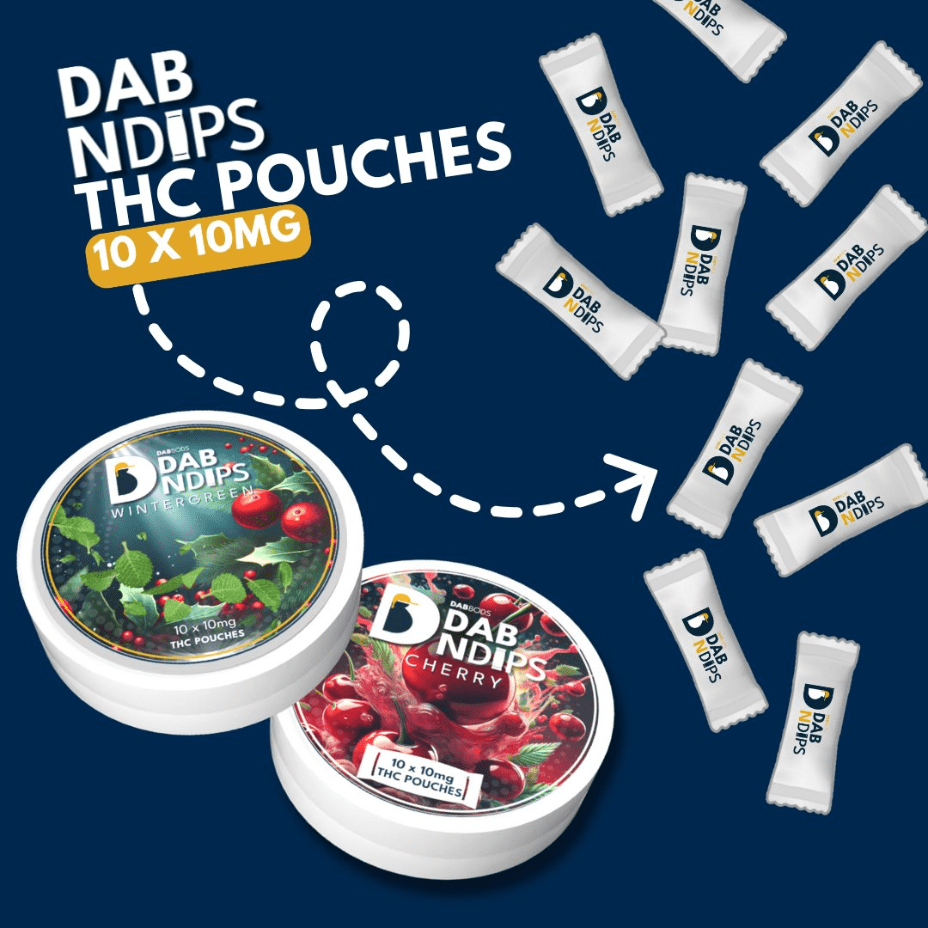 Dab Bods Dab N Dips THC Pouches-Cherry Morden Vape SuperStore and Cannabis Manitoba Canada