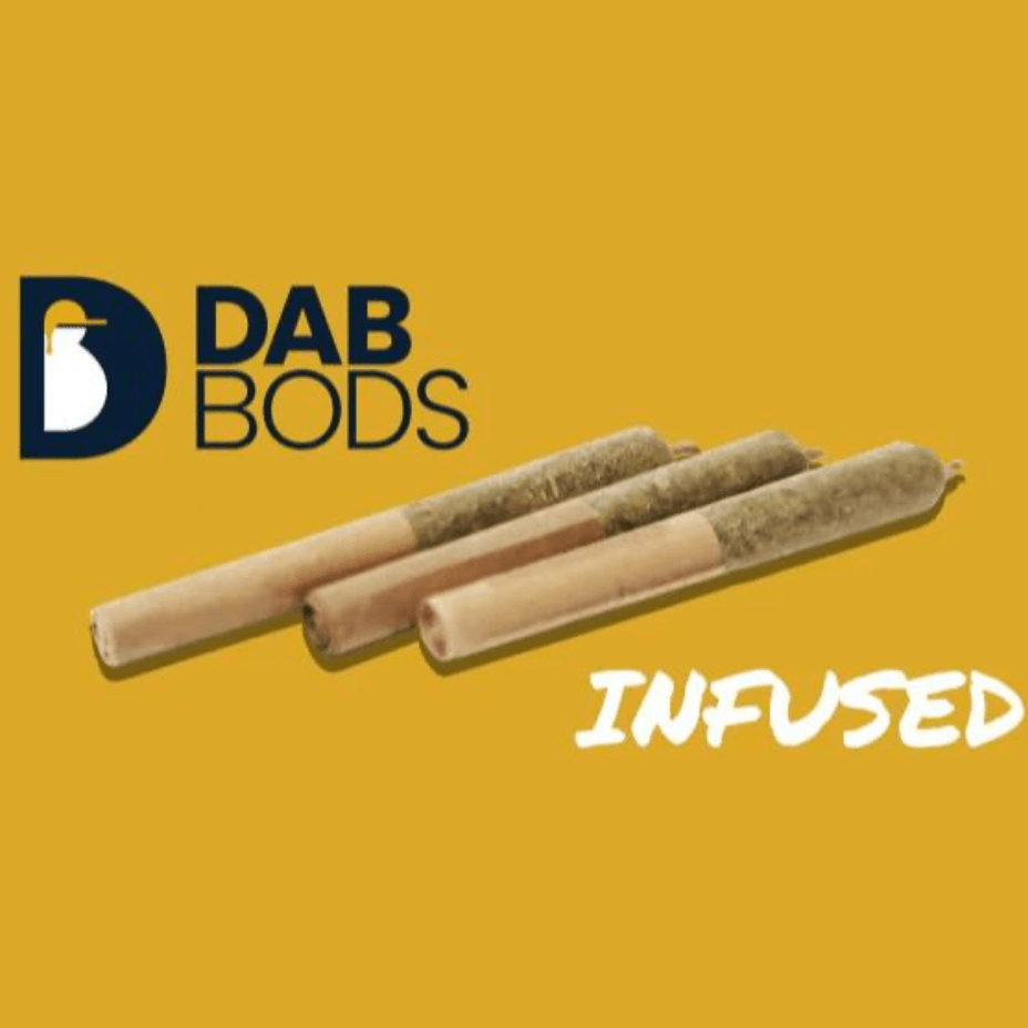 Dab Bods Orange Hill Shatter Infused Indica Pre-Rolls-3x0.5g 3x0.5g Morden Vape SuperStore and Cannabis Manitoba Canada