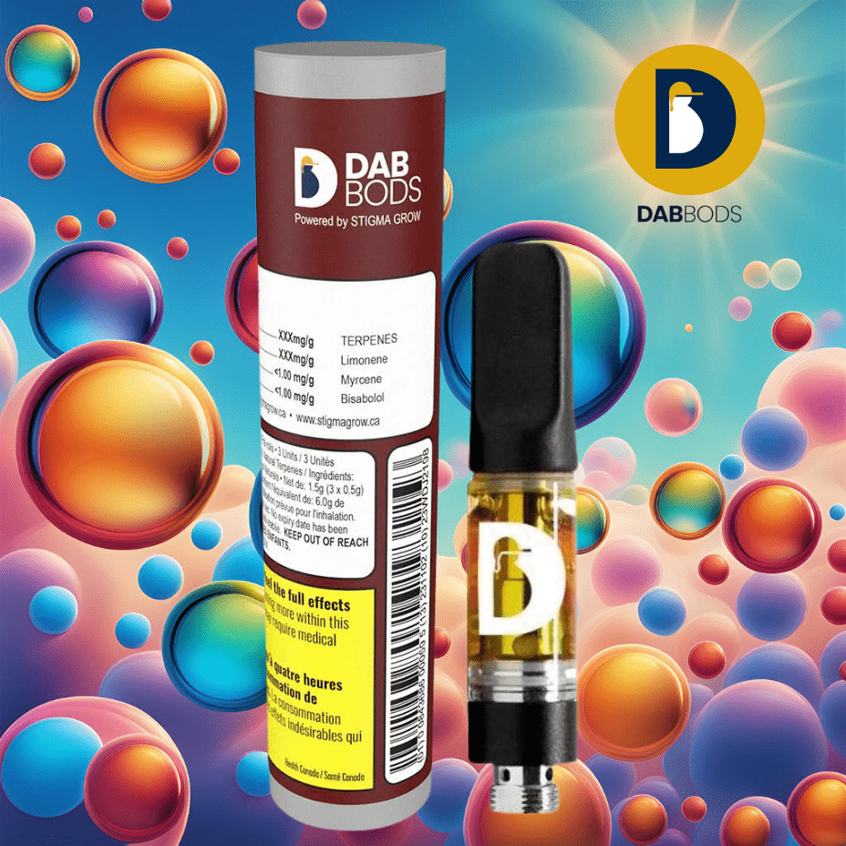 Dab Bods Widow's Blood Disti 510 Cartridge-1g Morden Vape SuperStore and Cannabis Manitoba Canada