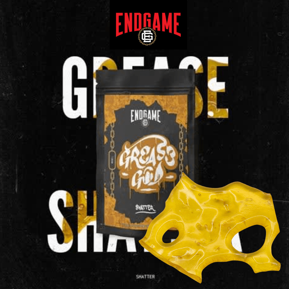 Endgame Grease God Indica Shatter-1g 1g Morden Vape SuperStore and Cannabis Manitoba Canada