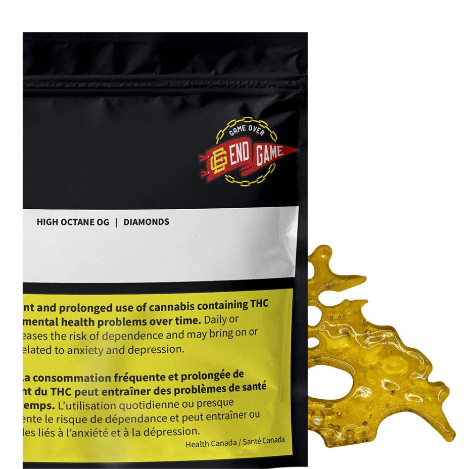 EndGame High Octane OG Diamond Shatter-1g 1g Morden Vape SuperStore and Cannabis Manitoba Canada