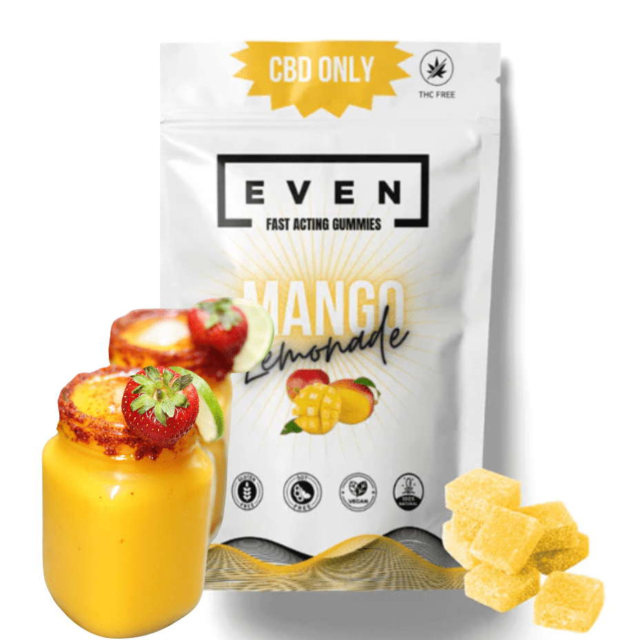 Even Mango Lemonade CBD Fast Acting Gummies-30ea 30x4g/pack Morden Vape SuperStore and Cannabis Manitoba Canada