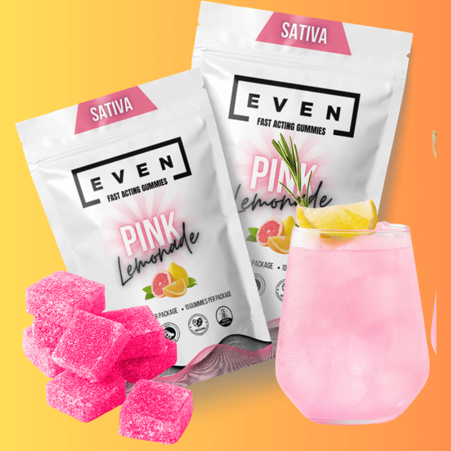 EVEN Pink Lemonade Live Resin-Fast Acting Gummies-4x2.5mg 4x2.5mg Morden Vape SuperStore and Cannabis Manitoba Canada