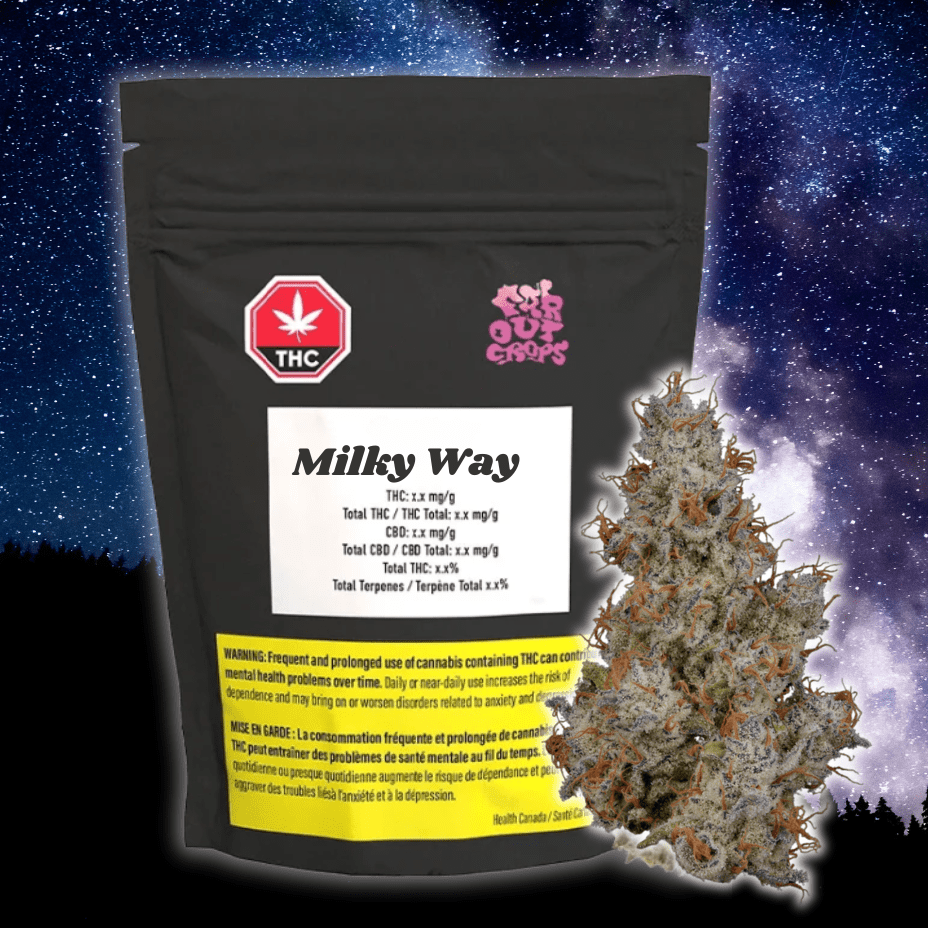 Far Out Crops Milky Way Hybrid Flower-28g 129.99 Morden Vape SuperStore and Cannabis Manitoba Canada