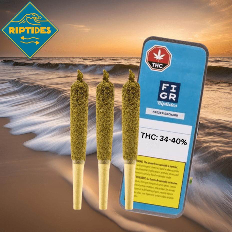 FIGR RipTides Frozen Orchard Hybrid Infused Pre-rolls 3x0.4g 3x0.4g Morden Vape SuperStore and Cannabis Manitoba Canada