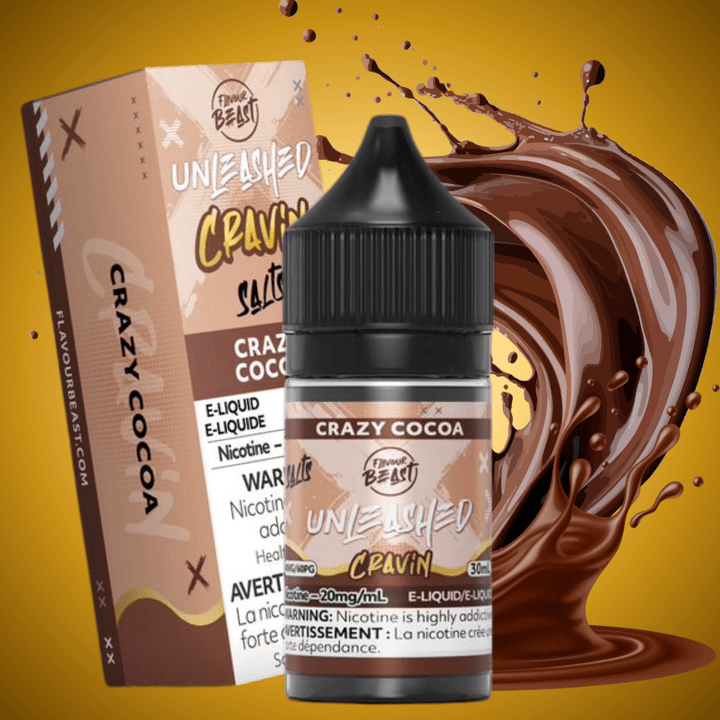 Flavor Beast Unleashed Cravin Salts-Crazy Cocoa 30ml / 20mg Morden Vape SuperStore and Cannabis Manitoba Canada