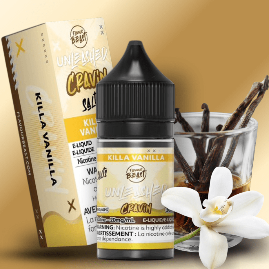 Flavor Beast Unleashed Cravin Salts-Killa Vanilla 30ml / 20mg Morden Vape SuperStore and Cannabis Manitoba Canada